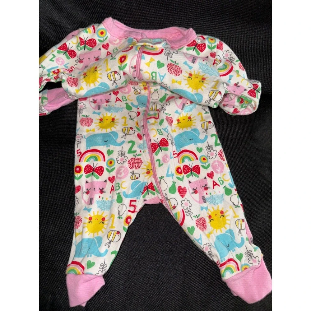 Baby Girl Clothes Bundle 0-3M Old Navy Gerber Childrens Place Sleeper Bodysuits